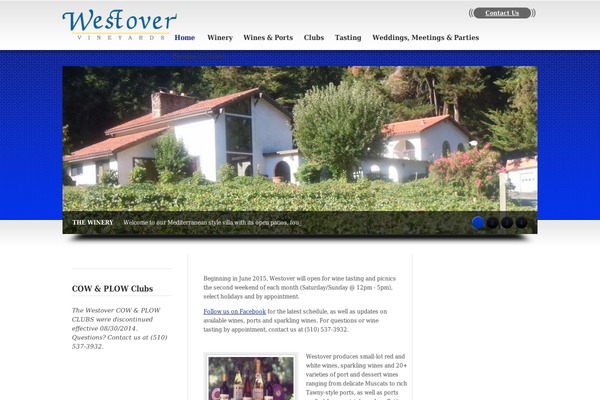 westovervineyards.com site used Silveroak