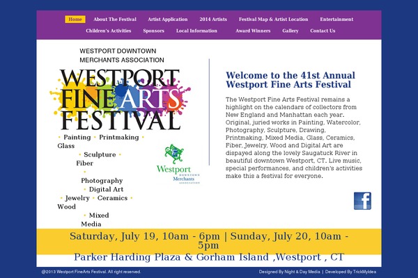 westportfineartsfestival.com site used Trickmyidea