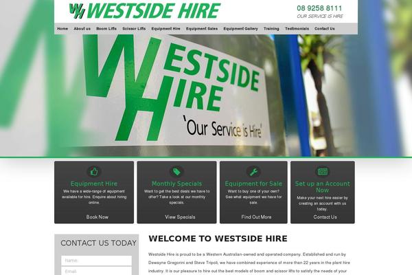 westsidehire.com.au site used Westsidehire