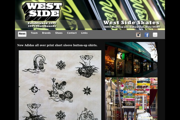 Westside theme site design template sample