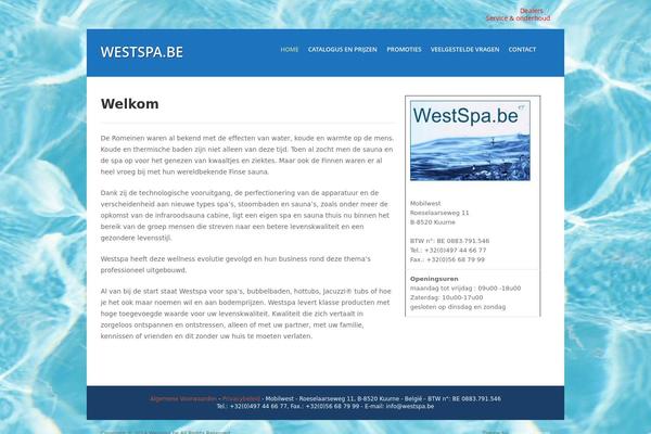 westspa.be site used Waterside