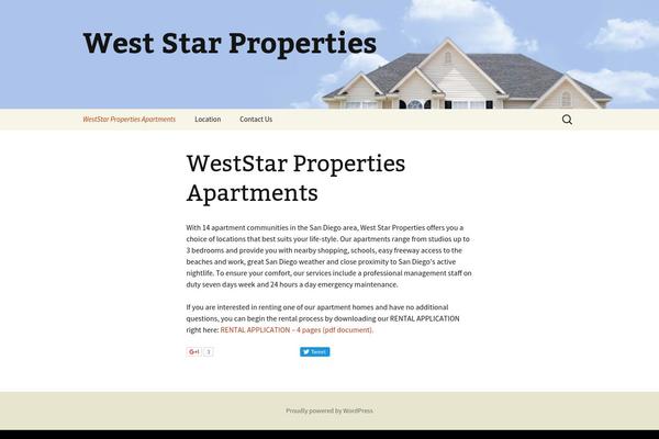 Twenty Thirteen theme site design template sample