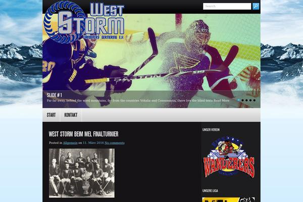 Hockeytime theme site design template sample