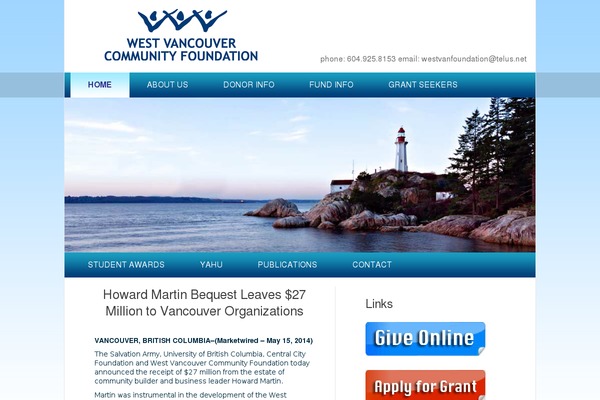 westvanfoundation.com site used West-vancouver-community-foundation