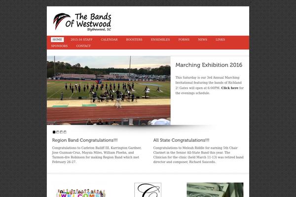 westwoodbands.org site used Squirreltheme