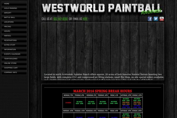 westworldpaintball.com site used Paintball