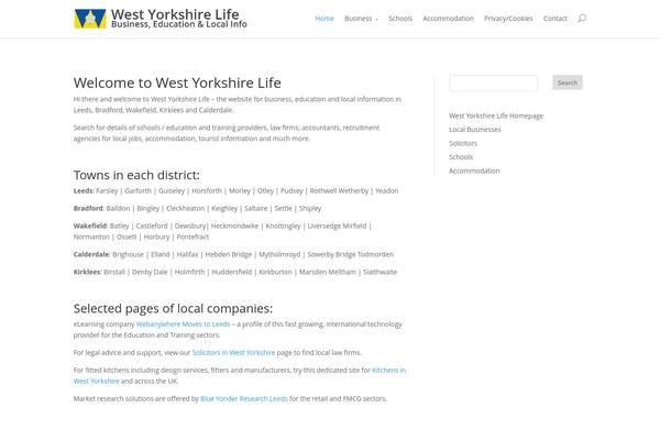 WordPress website example screenshot