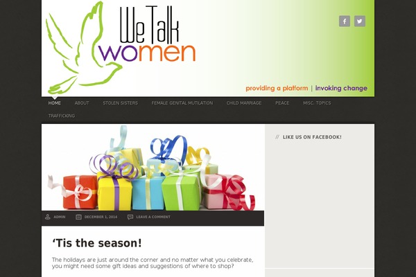 WordPress website example screenshot