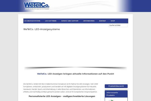 wetelco.de site used Wetelco