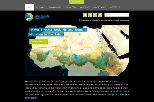 wetlands.org site used Wetlands