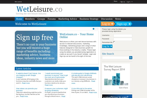 wetleisure.co site used Wet-leisure-network