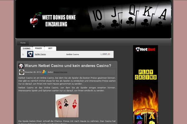 WordPress website example screenshot