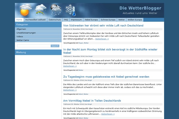 wetterblogger.de site used Wetterblogger09