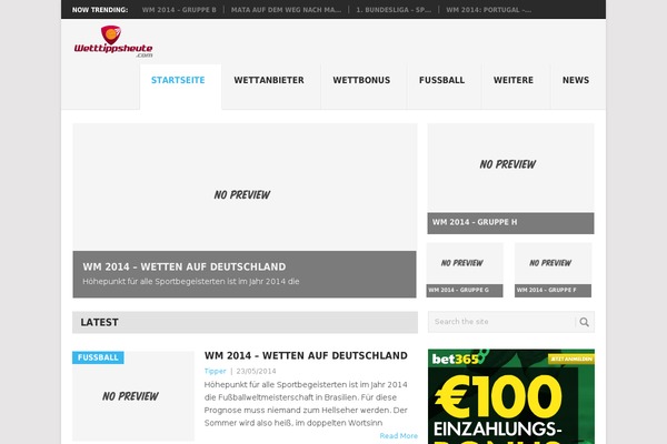 wetttipps theme websites examples
