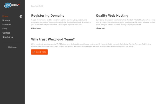 wexcloud.ca site used Simple-hosting