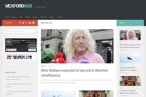 Hueman theme site design template sample