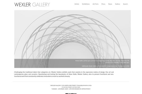 wexlergallery.com site used Wexler