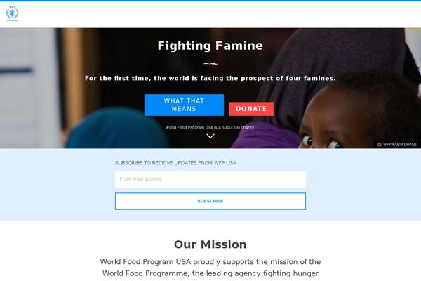 wfpusa.org site used Tombras