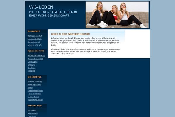 wg-leben.com site used Quadruple Blue