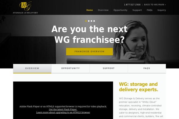 wgfranchising.com site used Wg-storage