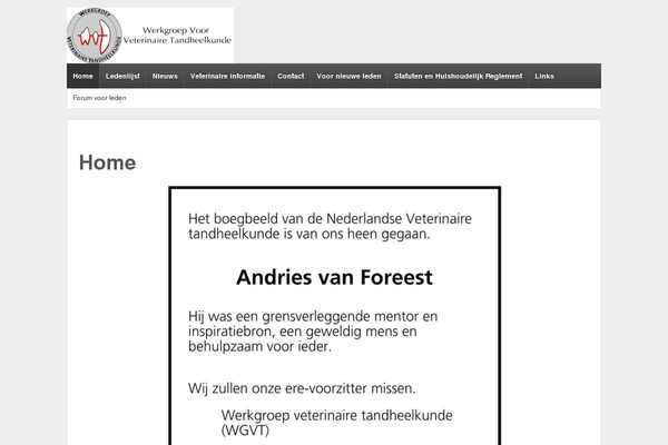 WordPress website example screenshot