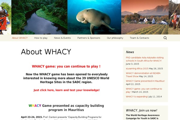 WordPress website example screenshot