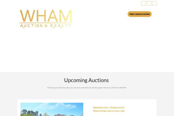whamauctions.com site used Divi-business-pro