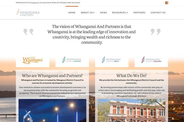 whanganuiandpartners.nz site used Wp-whanganui