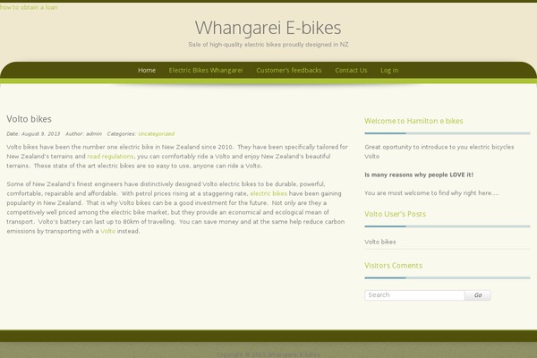 whangarei-e-bikes.co.nz site used Preference Lite