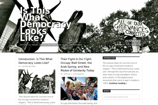 what-democracy-looks-like.com site used Occupy