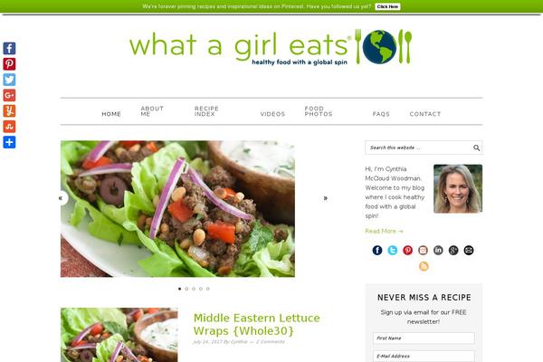 whatagirleats.com site used Foodie Pro