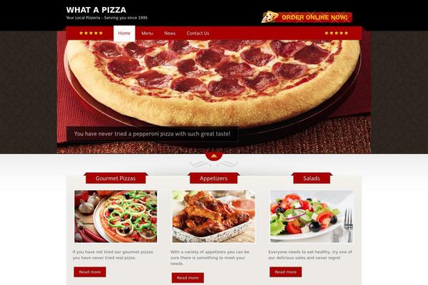 The Restaurant theme site design template sample