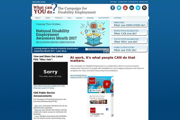 whatcanyoudocampaign.org site used Cde