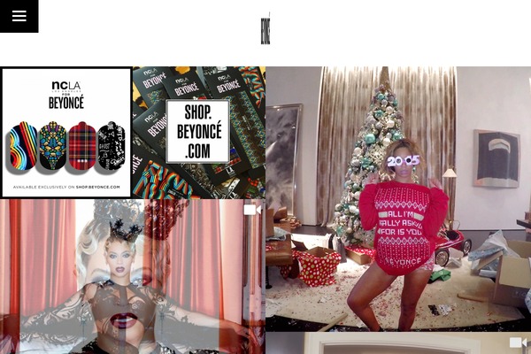 beyonce_2014 theme websites examples