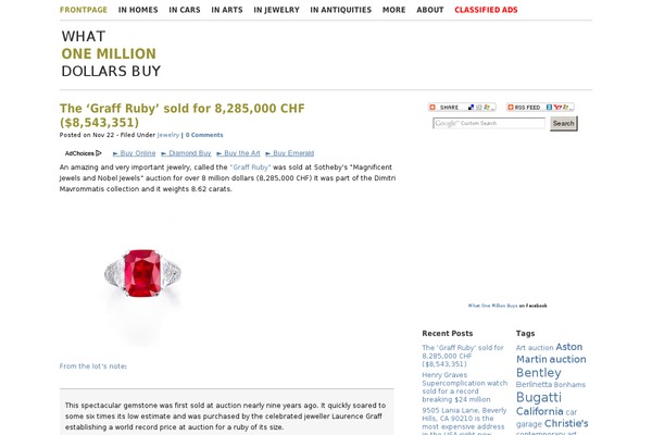 whatonemillionbuys.com site used Blue-zinfandel-3column