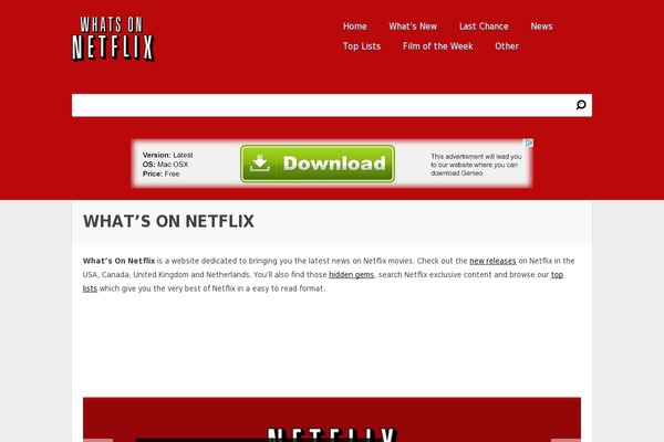 whats-on-netflix.com site used Whatsonnetflix
