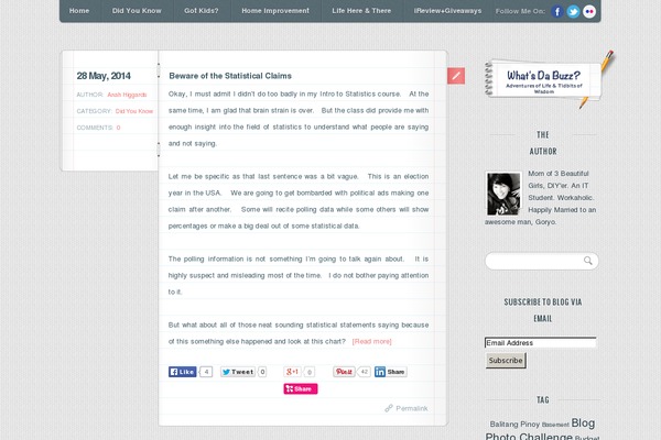 My Blog theme site design template sample