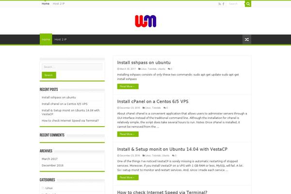 Sahifa theme site design template sample