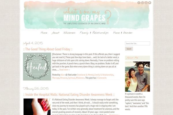 whatsonmymindgrapes.com site used Angiemakes-theamelie