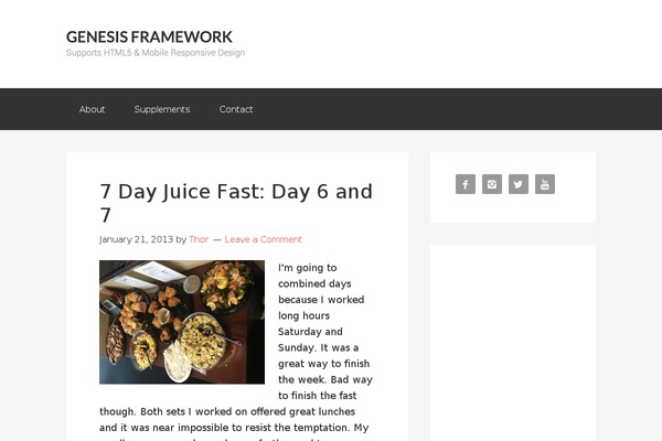 Genesis theme site design template sample