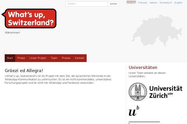 whatsup-switzerland.ch site used Wus