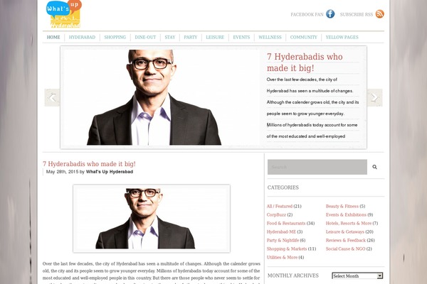 whatsuphyderabad.com site used Neonsential-reloaded