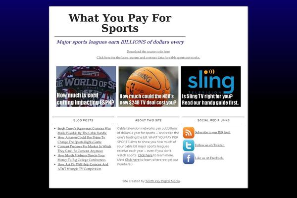 whatyoupayforsports.com site used Headway