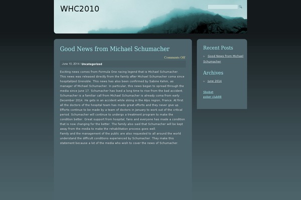 WordPress website example screenshot