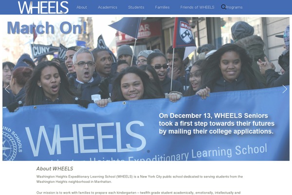 wheelsnyc.org site used Wheelsthirteen