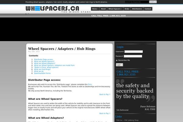 wheelspacers.ca site used Autoscraze