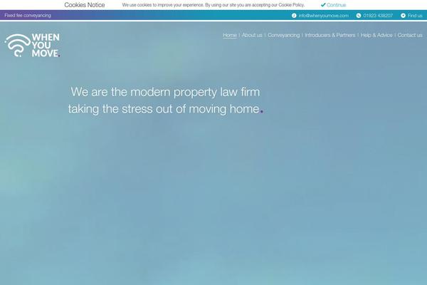 whenyoumove.com site used Wym