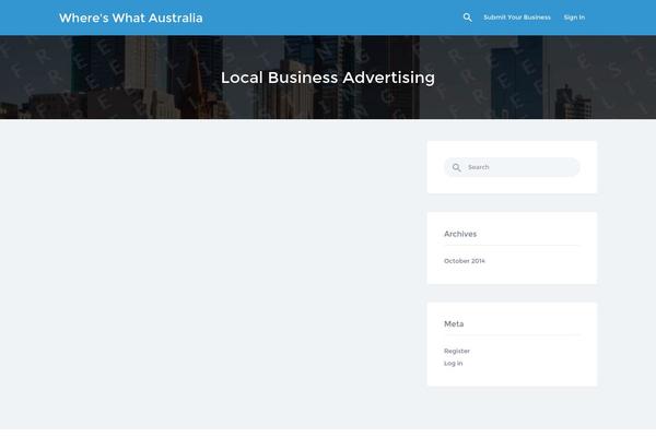 whereswhat.com.au site used Directory2