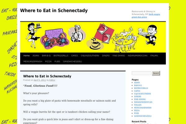Twenty Ten theme site design template sample