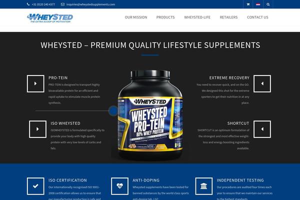 wheystedsupplements.com site used Sportcenter